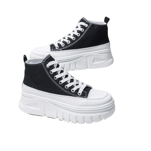 Scarpe da ginnastica con plateau alto