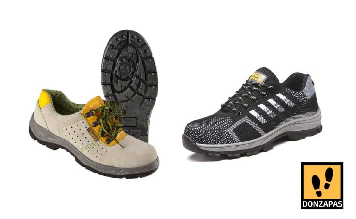 Imagen principal: Botas de trabajo para hombre, calzado de seguridad S1, resistente y cómodo