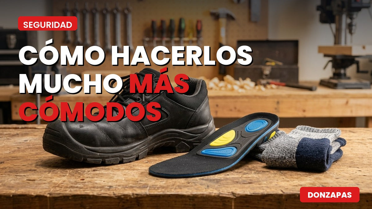 Cómo hacer más cómodos los zapatos de seguridad