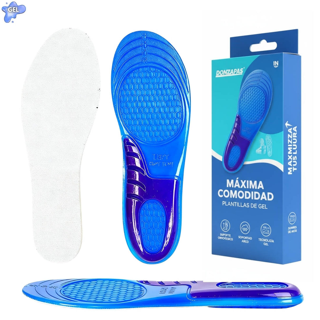 Plantillas de gel ortopédicas
