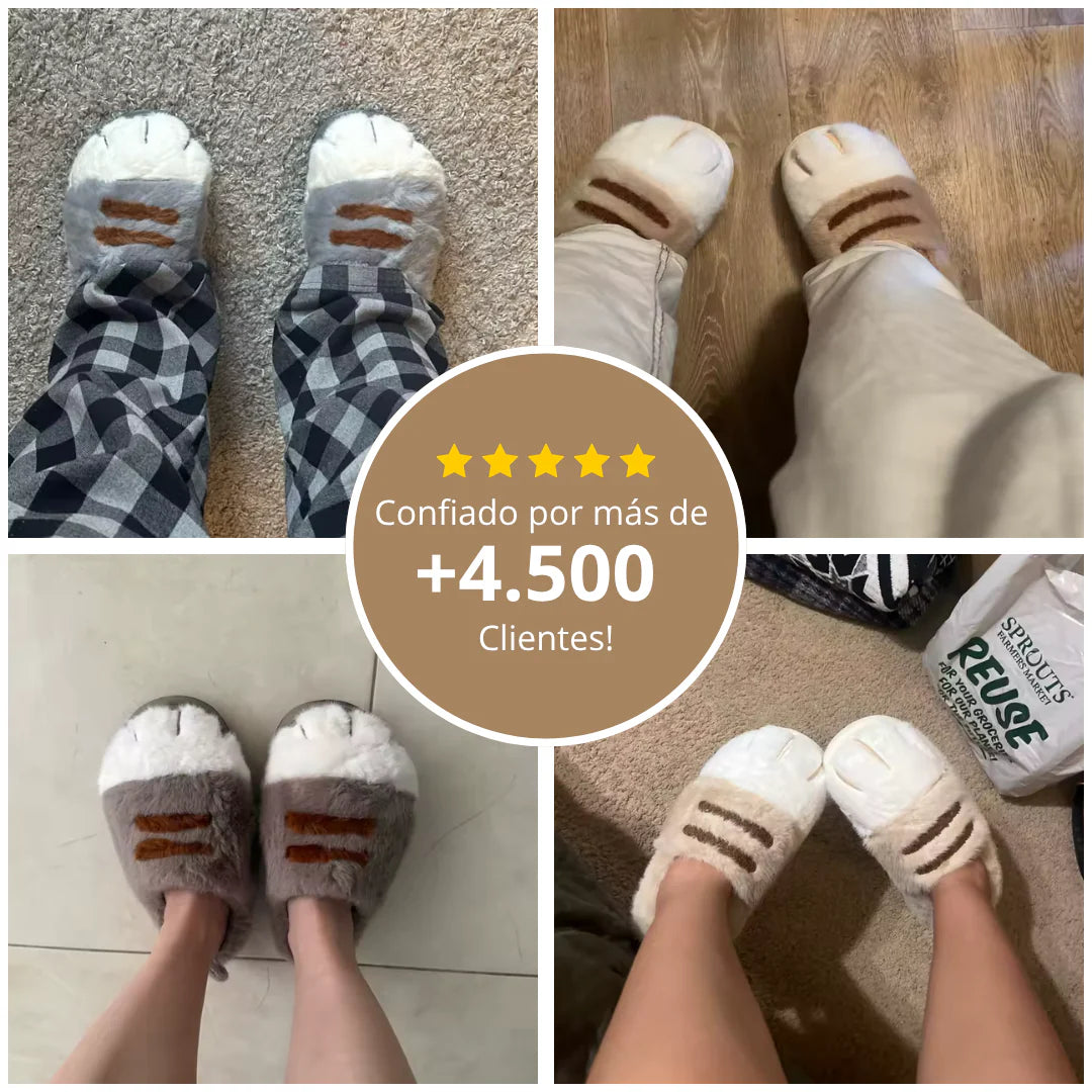 Pantuflas Patas de Gato