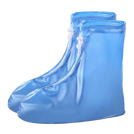 Cubrezapatos impermeables para niños azul, vista lateral