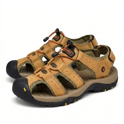 Sandalias Cuero Hombre | Estilo Romano Tallas Grandes 38-48