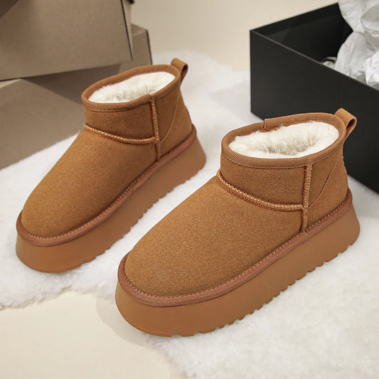 botas tipo ugg con plataforma