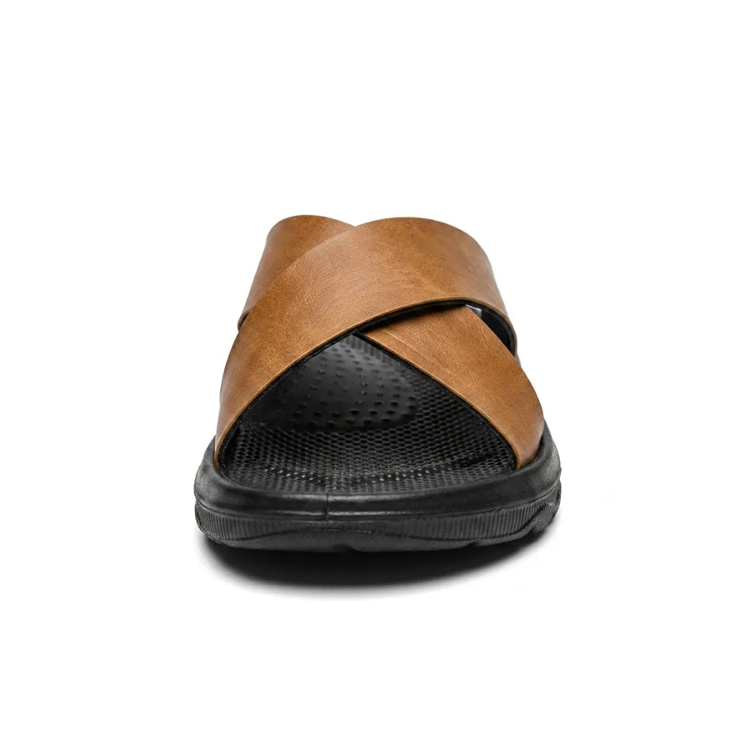 Sandalias Tiras Cruzadas Hombre | Cuero Tallas Grandes 38-47