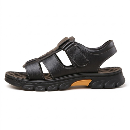 Sandalias Cuero Hombre Velcro | Antideslizantes Tallas Grandes