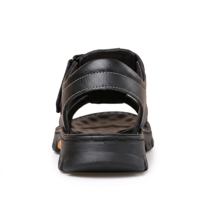 Sandalias Cuero Hombre Velcro | Antideslizantes Tallas Grandes
