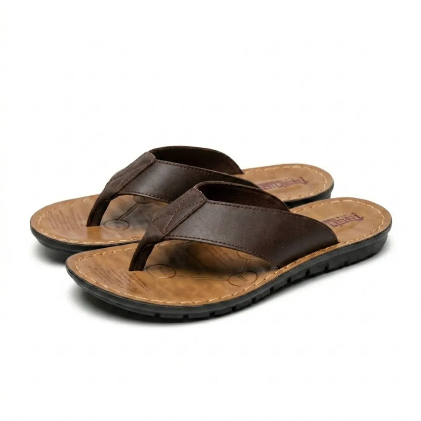Sandalias Cuero Hombre Playa | Clip Antideslizantes Verano