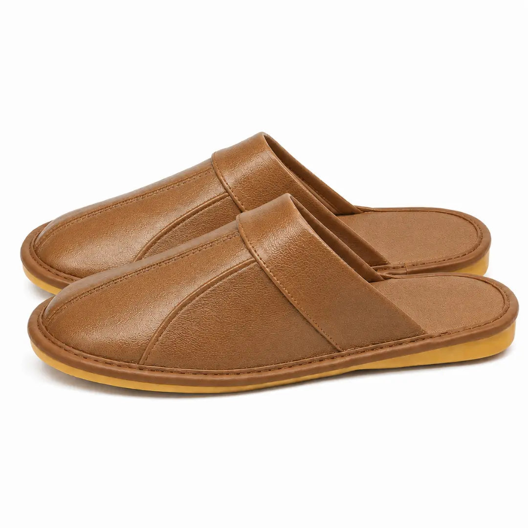 Zapatillas Casa Cuero Unisex | Antideslizantes Cómodas