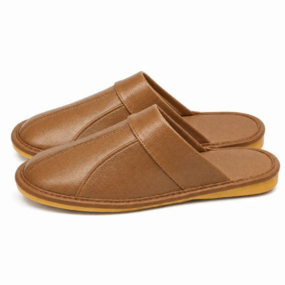 Zapatillas Casa Cuero Unisex | Antideslizantes Cómodas