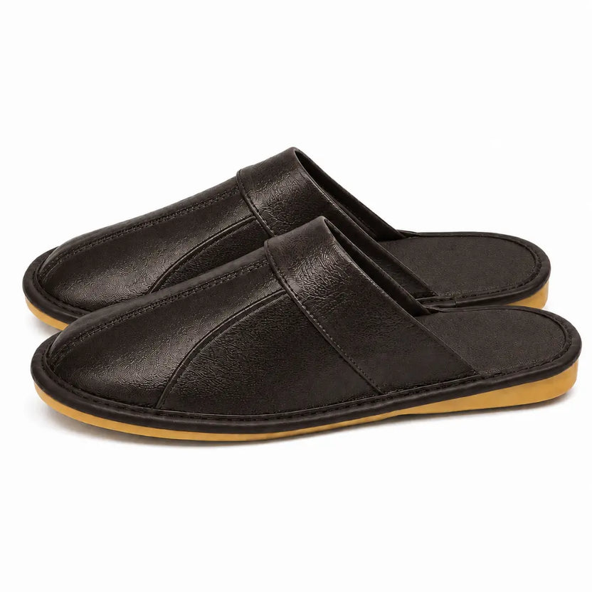 Zapatillas Casa Cuero Unisex | Antideslizantes Cómodas