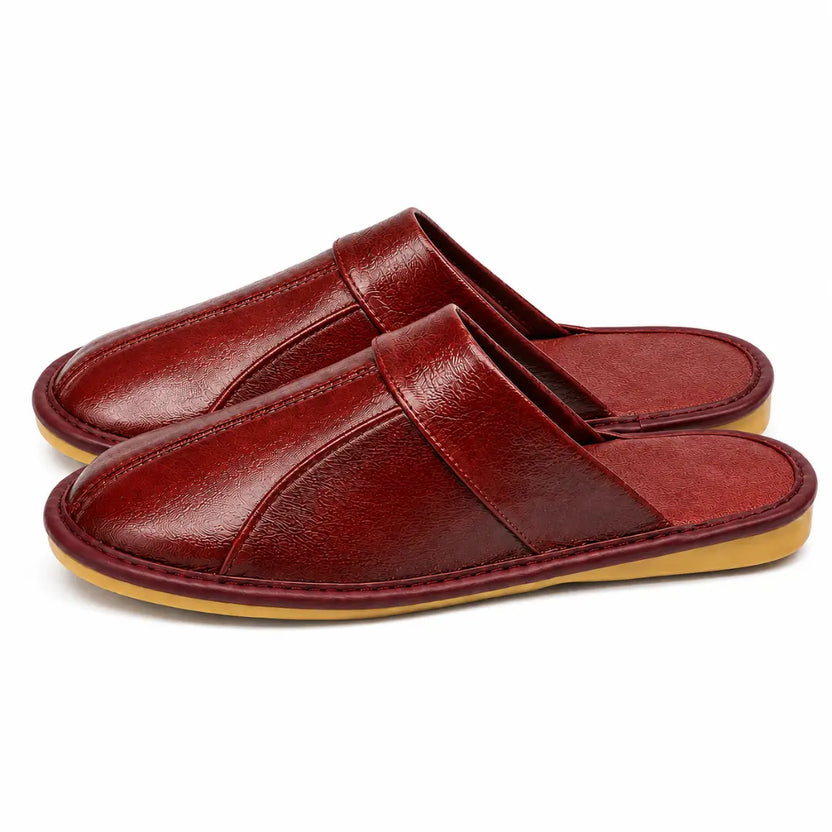 Zapatillas Casa Cuero Unisex | Antideslizantes Cómodas