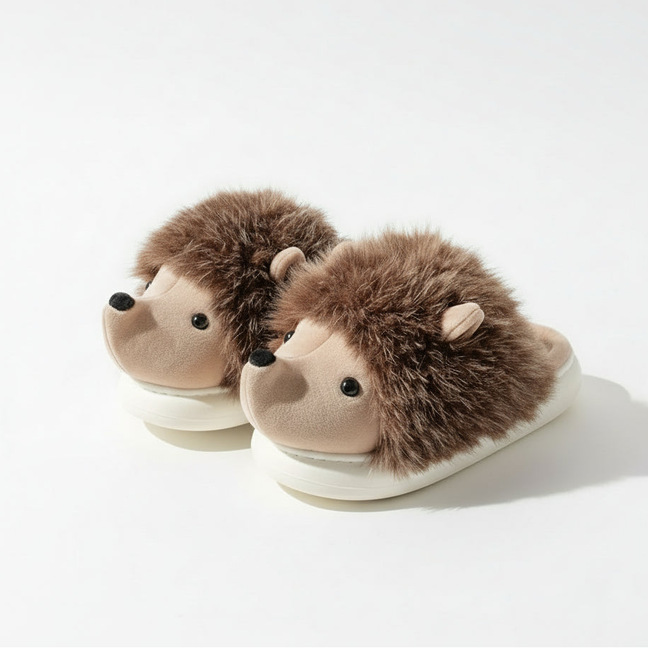 Chaussons de maison hérisson