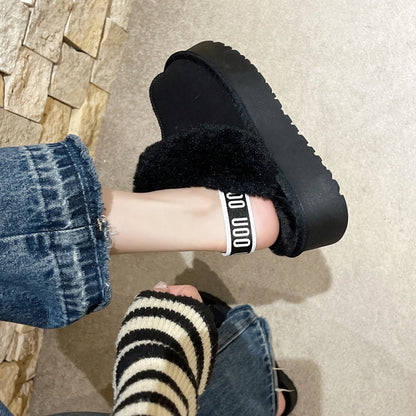 Botas UGG negras con pelo