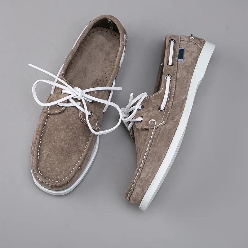 Náuticos de Piel Hombre Premium - Clásico Marinero