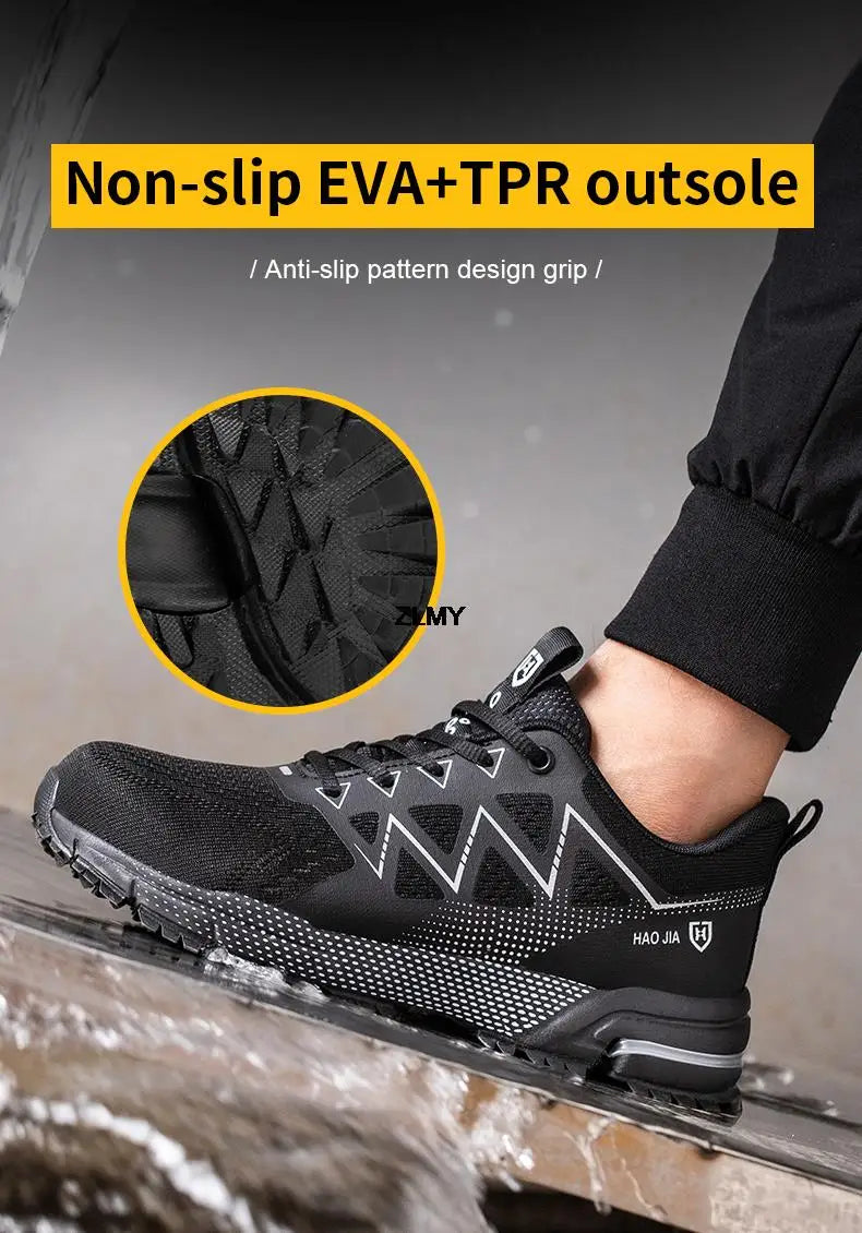 Baskets avec embout de sécurité