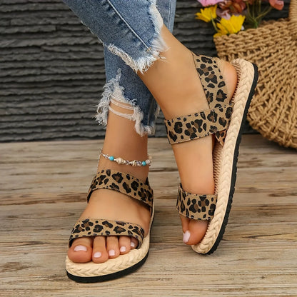 Sandalias Planas Leopardo Urban - Comodidad y Estilo Casual