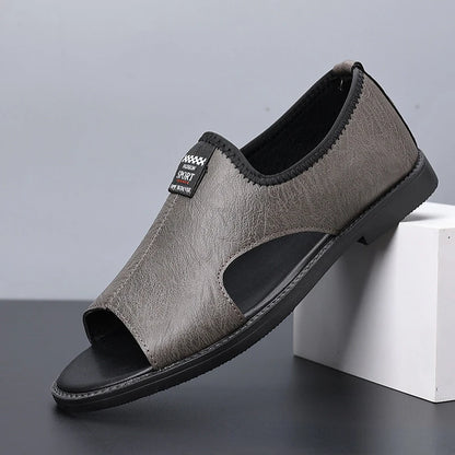 Sandalias de Cuero Antideslizantes para Hombre