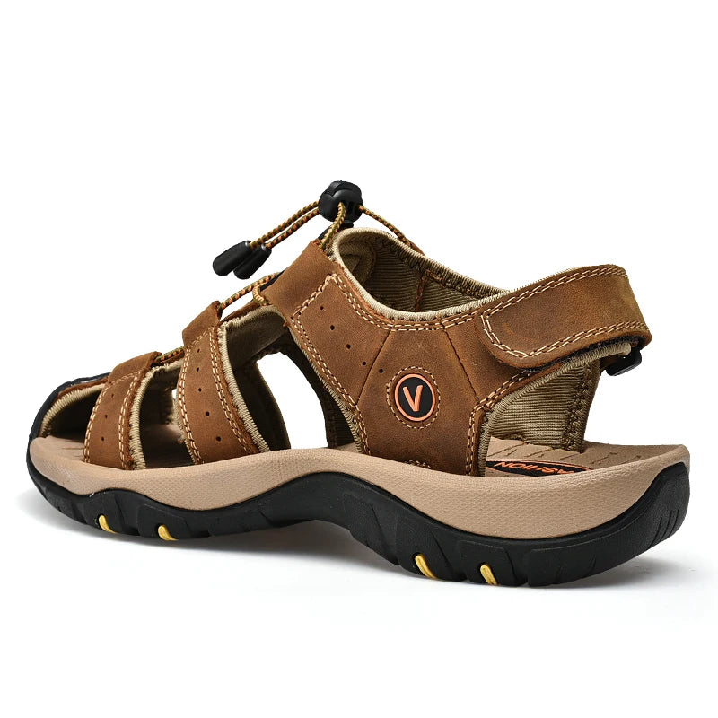 Sandalias Cuero Hombre | Estilo Romano Tallas Grandes 38-48