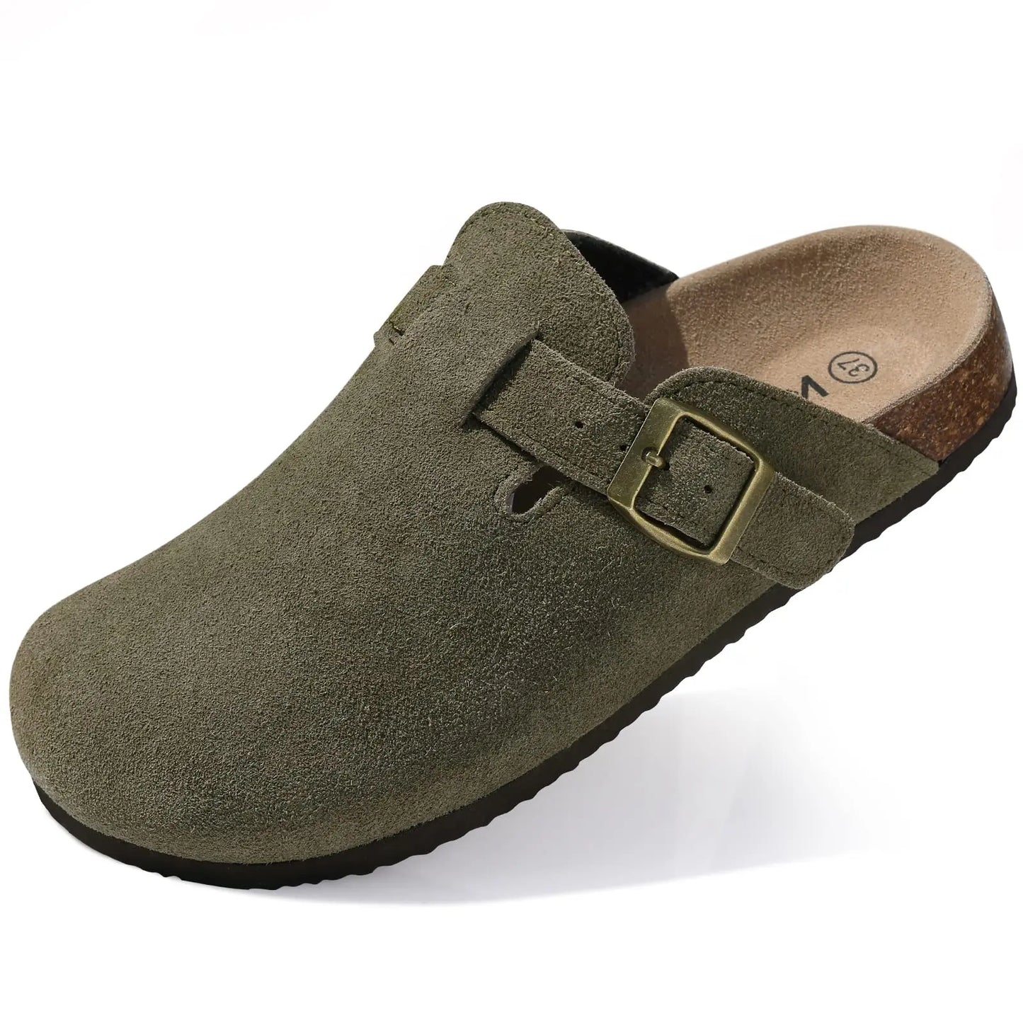 Zuecos de Ante de Vaca Hombre