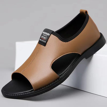 Sandalias de Cuero Antideslizantes para Hombre