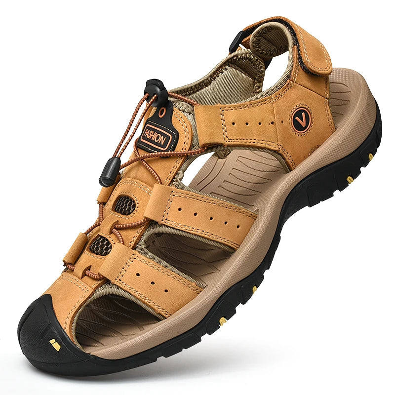 Sandalias Cuero Hombre | Estilo Romano Tallas Grandes 38-48