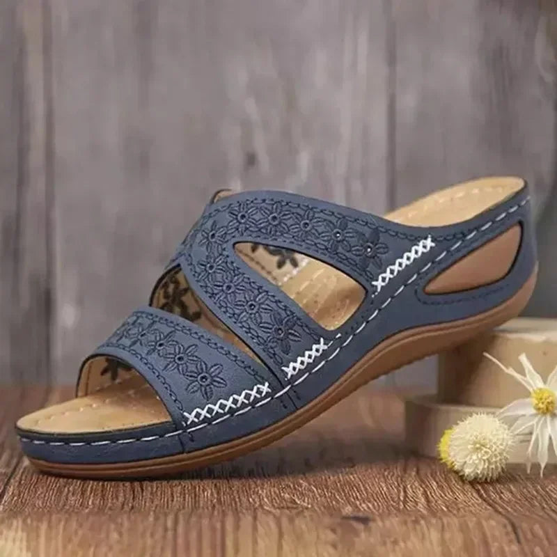 Sandales compensées orthopédiques pour femmes