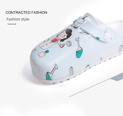 Sanitary clogs with drawings