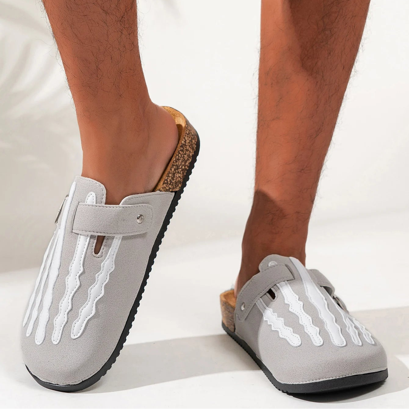 Sandalias Hombre Estampado Esqueleto | Hebilla Antideslizante
