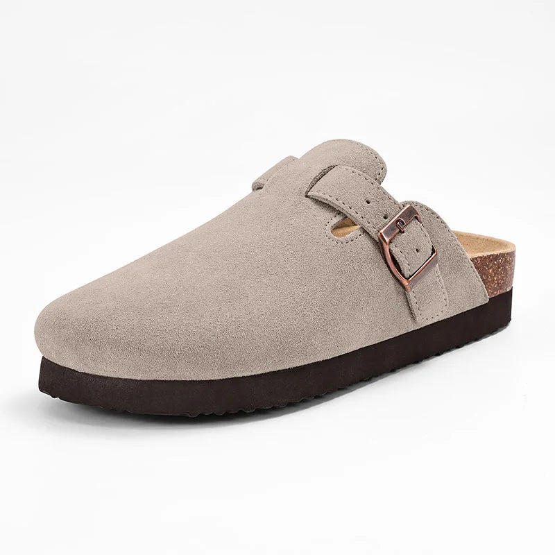 Zuecos de Ante de Vaca Hombre