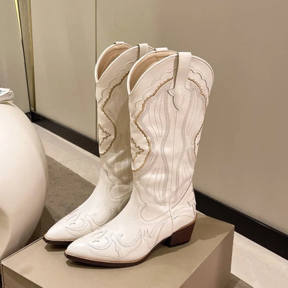 Botas Country Blancas