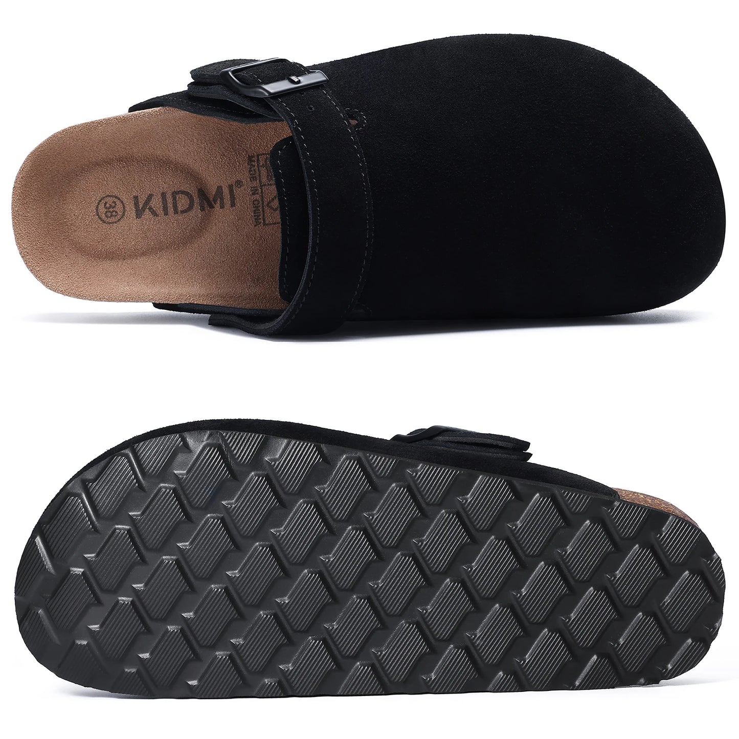 Mulas de Cuero con Soporte para Arco, Zapatillas de Exterior