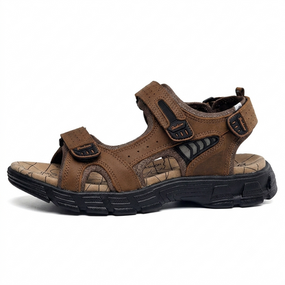 Sandalias Piel Hombre Romanas | Cuero Genuino Confort Verano