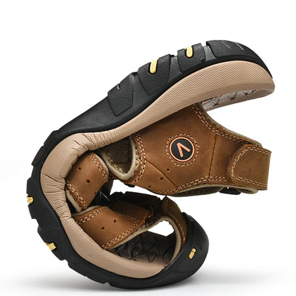 Sandalias Cuero Hombre | Estilo Romano Tallas Grandes 38-48