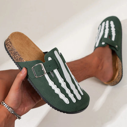 Sandalias Hombre Estampado Esqueleto | Hebilla Antideslizante