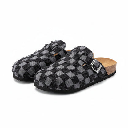 Mules Denim Hombre | Mocasines Sin Cordones Suela Corcho