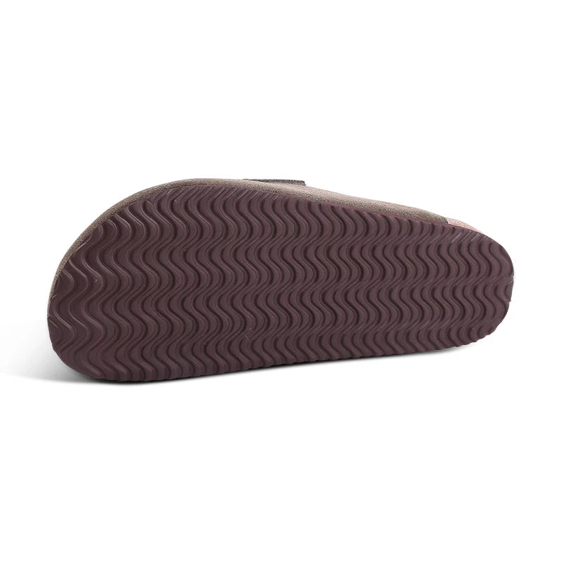 Zuecos Gamuza Corcho Unisex | Mules Ante Sin Talón Verano