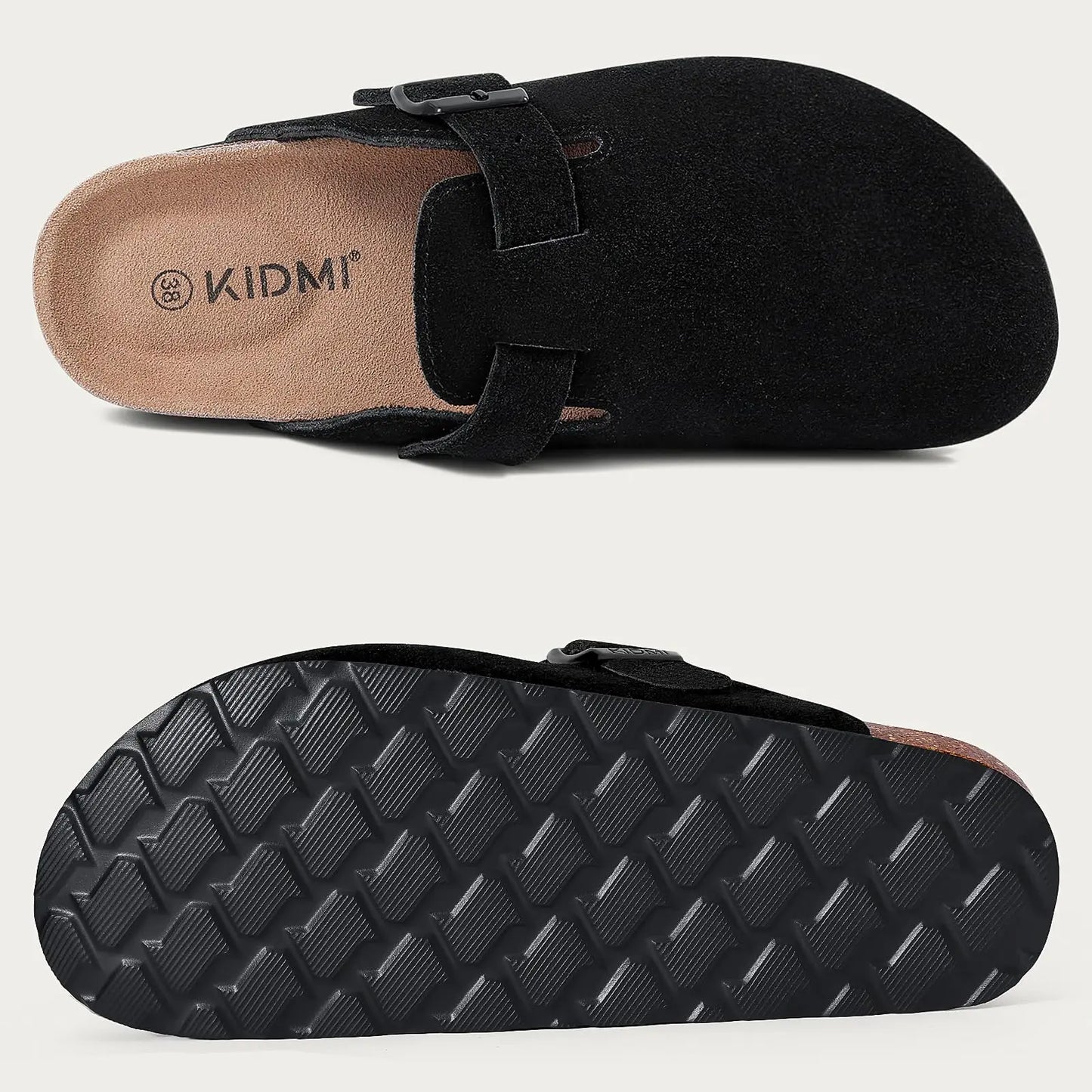 Mulas de Cuero con Soporte para Arco, Zapatillas de Exterior