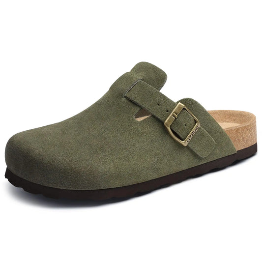 Zuecos de Ante de Vaca Hombre