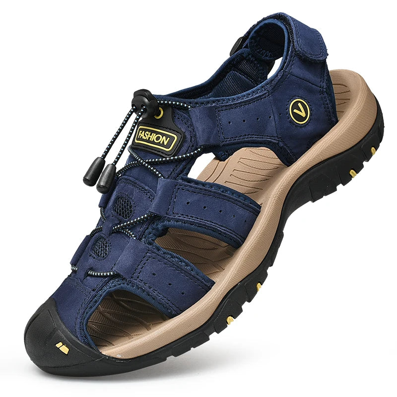 Sandalias Cuero Hombre | Estilo Romano Tallas Grandes 38-48