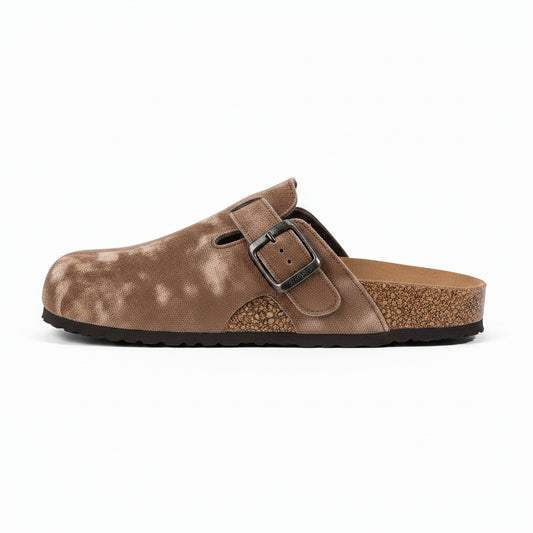 Mules Lona Hombre | Mocasines Sin Cordones Suela Corcho