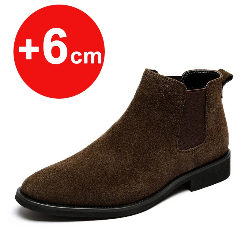Zapatos Chelsea con Alza Invisible Hombre | 3, 6 y 8 cm