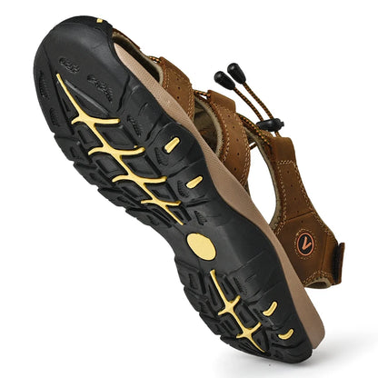 Sandalias Cuero Hombre | Estilo Romano Tallas Grandes 38-48