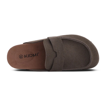 Zuecos Gamuza Corcho Unisex | Mules Ante Sin Talón Verano