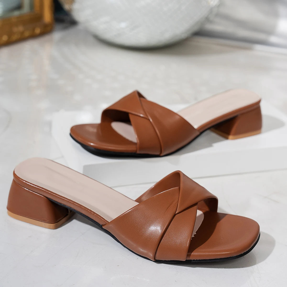 Women's Summer Caramel Slippers