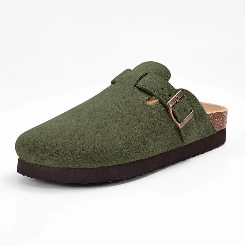 Zuecos de Ante de Vaca Hombre
