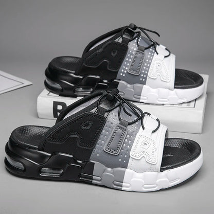Chanclas uptempo blancas