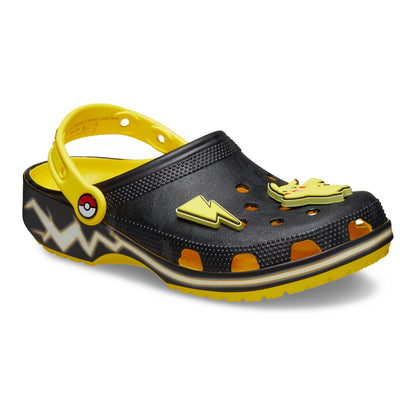 Crocs Pikachu con pines de Pikachu y rayo