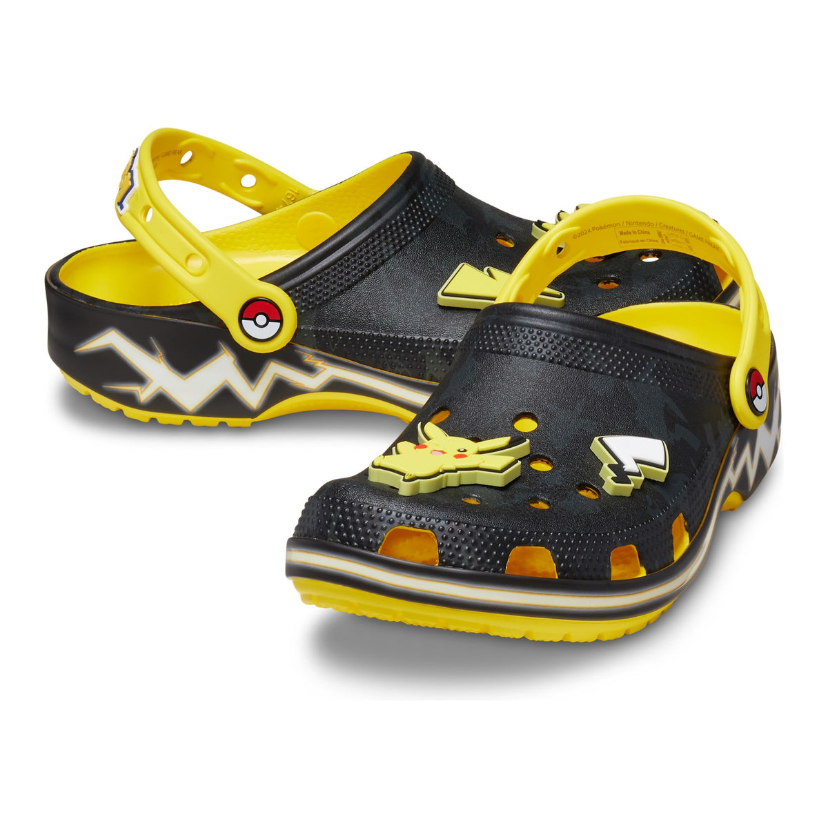 Par de crocs de Pokémon Pikachu