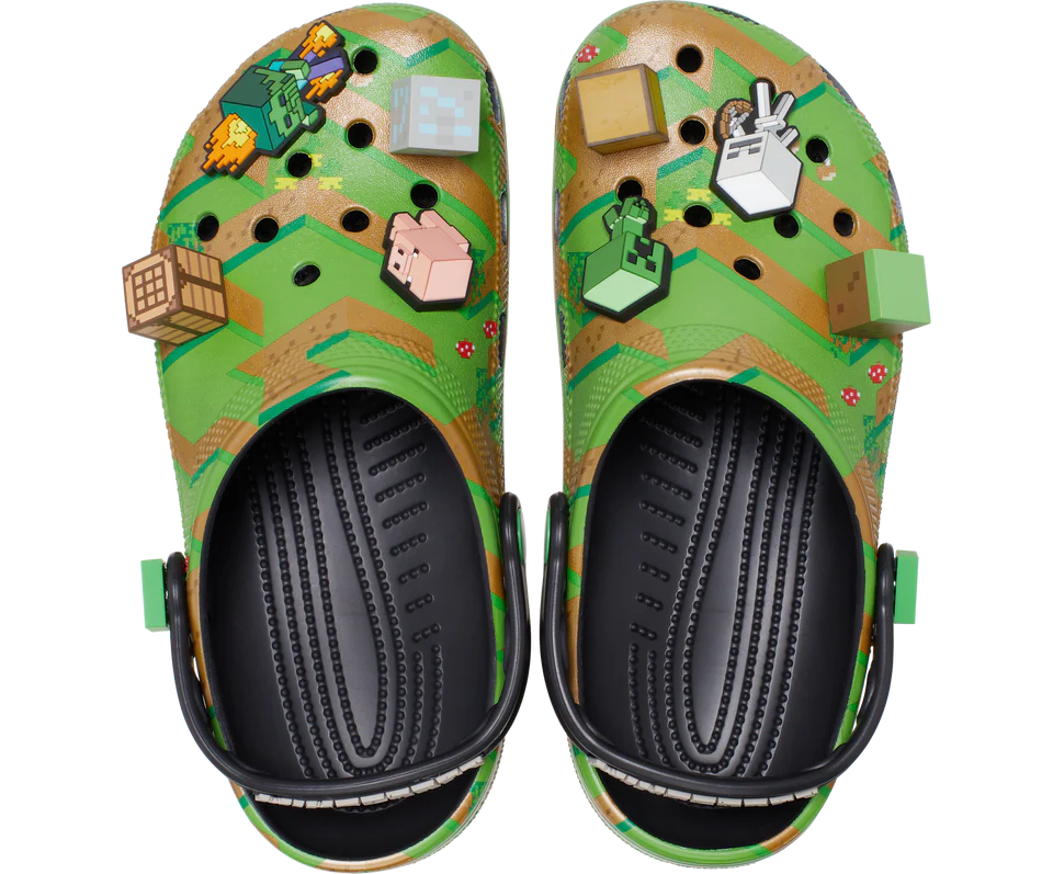 crocs minecraft niño lateral